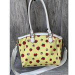 Juicy Couture | Yellow Strawberry Print Satchel Bag w/ Coin Pouch Charm Photo 1