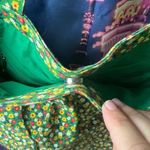 Used Green Flower tote 14 x 14 Photo 3