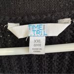 Time & Tru black soot knit long sleeve sweater size XXL Photo 2
