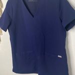 FIGS Scrubs Top Navy Medium Photo 2