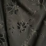 Women’s CDC Formal Black Dress with Velvet Floral Accents Size 12 Photo 1