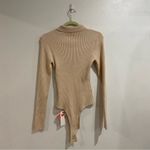 Cider  Beige Ribbed Long Sleeve Bodysuit Sz L NWT Photo 10