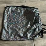 SheIn cinched side holographic skirt Photo 0