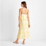 Yellow floral empire waist midi dress Size 10 Photo 1