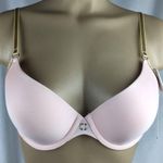 Elle Macpherson SET Pink & Tan Prism Bra & Thong 34C NEW Size undefined Photo 0