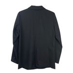 Garnet Hill  size 12 large dark navy blue Classic wool Blazer work casual pro Photo 1