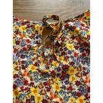 Molly Bracken  Floral Short Sleeve Blouse Sz Medium‎ Polyester Tiered Cottagecore Photo 7