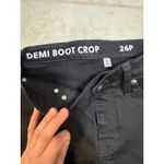 J.Crew Demi Boot Crop Jeans Black Raw Hem Petite 26P Kick Flare High Rise Size undefined Photo 2