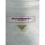 Allison Daley  Women's Sleeveless Tank Top White Size 1X NWOT Photo 1
