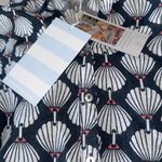 NWT MARTHA STEWART Navy 100% Linen Shell Shirt Blue Photo 4