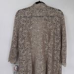 R & M Richards Vintage Cardigan Womens 10 Gold Lace Sequin Festive NEW Photo 7