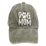 None DOG MOM GREEN COTTON BASEBALL CAP HAT Photo 1