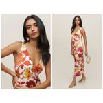 Reformation ππ Lian Silk Dress ~ Vesta Print Large L NWT Photo 3