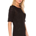 frame denim FRAME Le Boxy Epaulette Linen Tee Photo 2