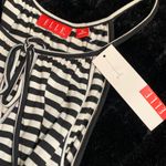 Elle NWT Women’s  Knit Black and White Striped Halter Dress Size Medium Photo 2