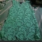 Body Central Teal Lace Blouse Sz Small Photo 4