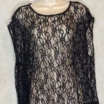 Peter Nygard  Black See-Through Blouse Size 14P Photo 0