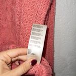Free People Bubblegum Pink Angel Soft Pointelle Knit Sweater Medium Photo 6