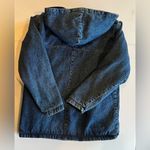 VINTAGE BASIC EDITIONS 90s Denim Zip Up Hoodie Jacket 100% Cotton Size Small Blue Photo 3