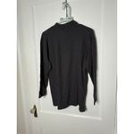 Vintage Cambridge Dry Goods Mock Neck Black Winter Heart Long Sleeve Shirt MED Photo 5