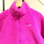 Nike NSW Swoosh Plush Jacket in Vivid Purple & Pink Oxford Coat NWT Size… Photo 13