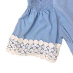 Joy Joy  Chambray Off the Shoulder Top Photo 4