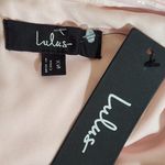 Lulus  Pink Tiered Strapless Maxi Dress NWT Size XS Pink Wedding Guest Dress Photo 8