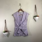 Diane Von Furstenberg Diane von Furstenburg striped sleeveless knot blouse Photo 1