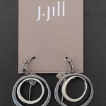 J.Jill Double Circle French Hook Earrings NWT Mother's Day Gift Photo 0
