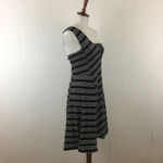 Anthropologie  Maeve Moka Striped One Shoulder Dress - small Photo 4