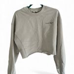 Favorite Daughter The Jen Cropped Sweatshirt Small in Gray Photo 5