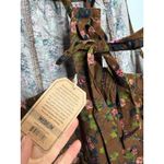 Natural Life NEW  Womens Wide Leg Jumpsuit Size Medium Tie Overalls Green Floral Photo 4