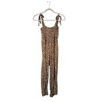 Faithfull the Brand Faithful the Brand Elsa Crop Jumpsuit Mila Animal Cheetah Print NWT Womens 4 Photo 5