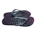 Havaianas  Gray Pink Polka Dot Flip Flop Sandals Size 7-8 Women’s Beach Shoes Photo 2