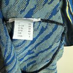 M MISSONI Zebra Jacquard Dress 8 Blue Photo 9