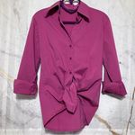 Ny&co NY&. Mulberry Cotton Button Down Shirt, size S/M Photo 0