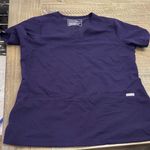 FIGS  Deep Purple V-Neck Scrub Top Photo 0