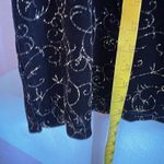 Notations  Vintage Black Velvet Top Whimsigoth Gothic Romantic Holiday 1X Photo 3