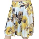 Robin Howe Women’s Size 6 Yellow Tan Brown Black Floral Cotton Full Skirt Photo 1