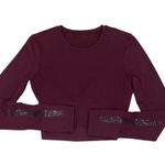 Lululemon purple long sleeve crop top Photo 0