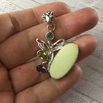 Sterling Silver Multi Gemstone Fairy Pendant Yellow Photo 5
