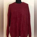 Time And Tru - Women'sā burgandy Hacci Knit Pullover Sweatshirt Size XXL Photo 2