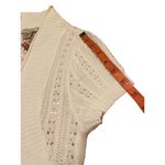 Arizona Jeans Arizona Jean Co Cropped Crochet Sweater Knit Juniors Sz Medium Boho Bohemian Photo 13