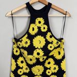 Urban Outfitters Charlie Floral Knit Mini Dress Women's Medium Black Yellow NWT Photo 7