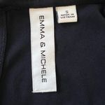 Emma & Michele navy blue faux wrap romper Photo 5