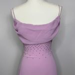 Mistress Rocks NEW Mini Dress Size Medium Lilac Cowl Neck Rhinestone Party Sexy Photo 4