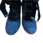 Chloé Chloe Velvet Lace-up Ankle Boots in navy Photo 4