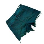 BLANK NYC Vintage high-rise acid wash emerald denim shorts Photo 5