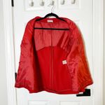 Akris Punto Wool Angora Red Two Button Blazer Jacket Career Photo 2