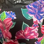 ZARA floral print sweetheart neckline Puffsleeve longsleeve mini dress Photo 5